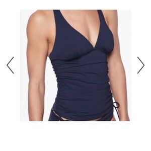Athleta Dark Blue Halter Swim Top